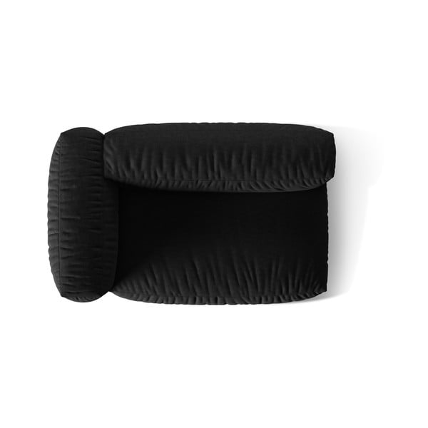 Czarny moduł sofy (lewostronny) Martina – Micadoni Home-image-4