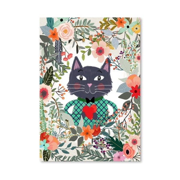 Plakat (projekt: Mia Charro) - Cat And Heart