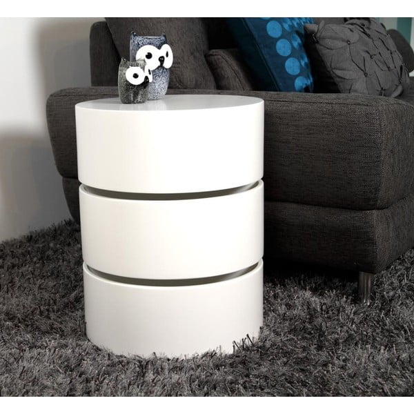 Biały stolik Actona Pop, ⌀ 40 cm-image-3