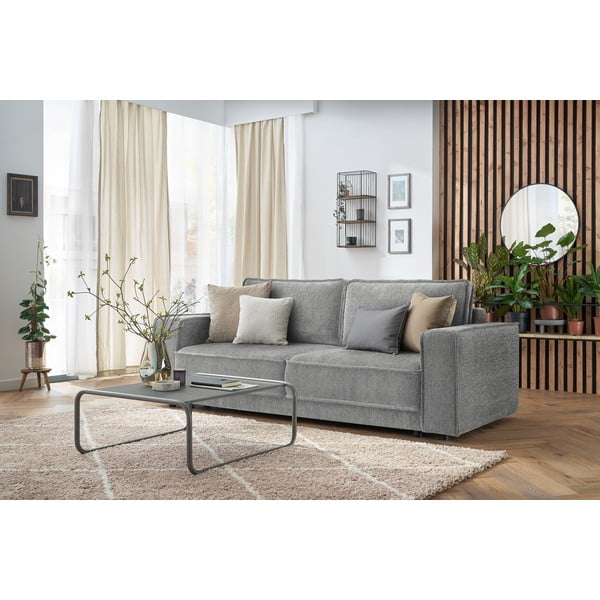 Jasnoszara sofa rozkładana Emile – Bobochic Paris-image-3