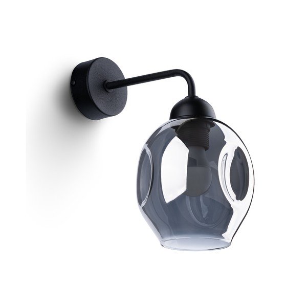 Czarny kinkiet ø 25 cm Garten – Sollux