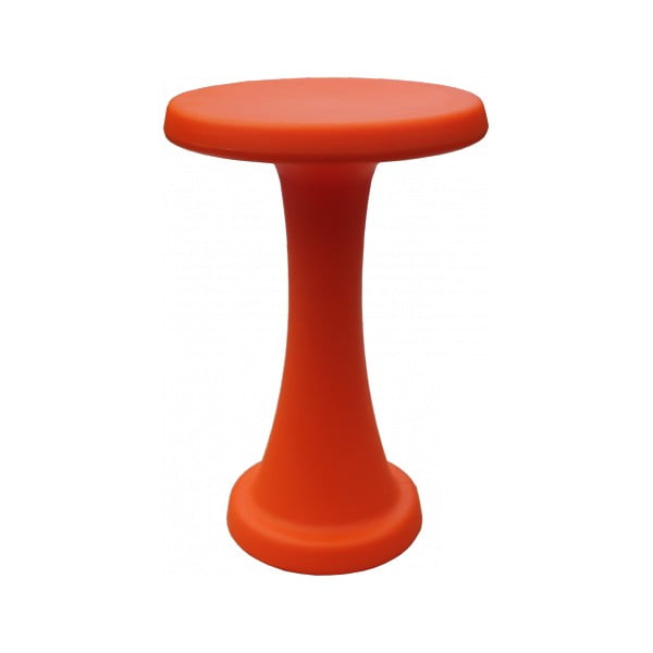 Pomarańczowy stołek OneLeg, 40cm