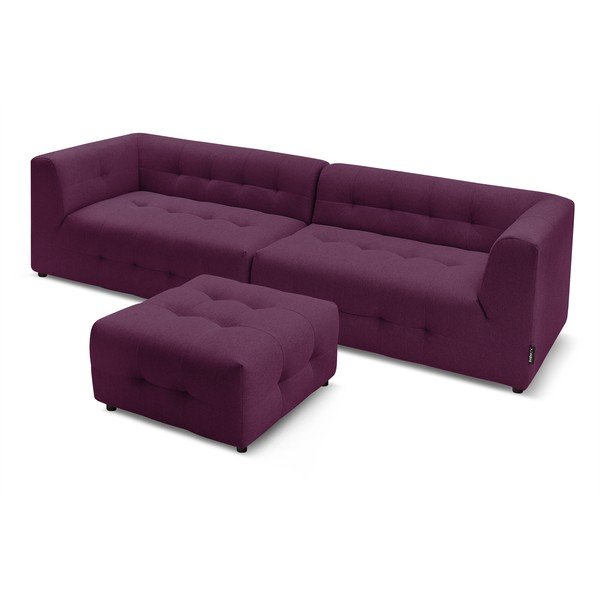 Ciemnofioletowa sofa 324 cm Kleber – Bobochic Paris-image-4