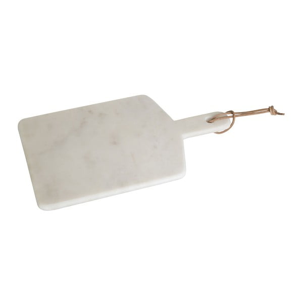Biała deska do krojenia z marmuru Premier Housewares Rectangular, 23x38 cm