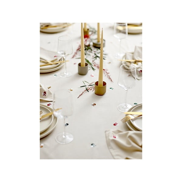 Bawełniany obrus 140x220 cm Hearts Embloidery – Södahl-image-2