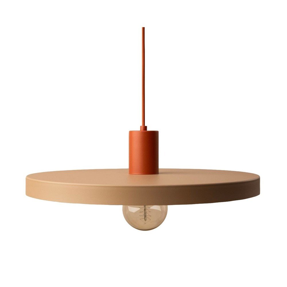 Beżowa metalowa lampa wisząca ø 40 cm Ori – Micadoni