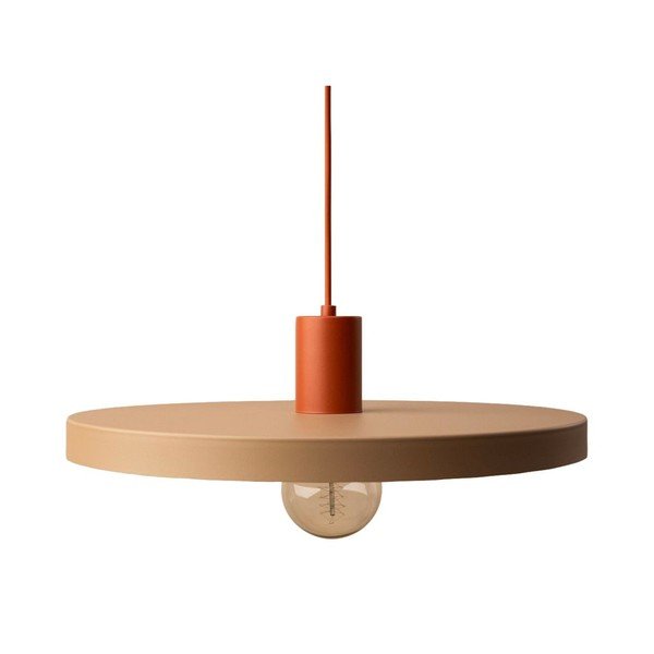 Beżowa metalowa lampa wisząca ø 40 cm Ori – Micadoni 