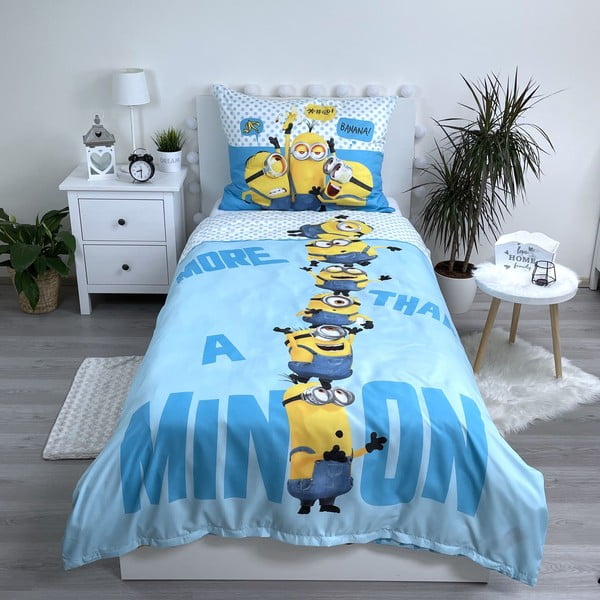 Dziecięca pościel jednoosobowa z mirowłókna 140x200 cm Minions 2 – Jerry Fabrics-image-1