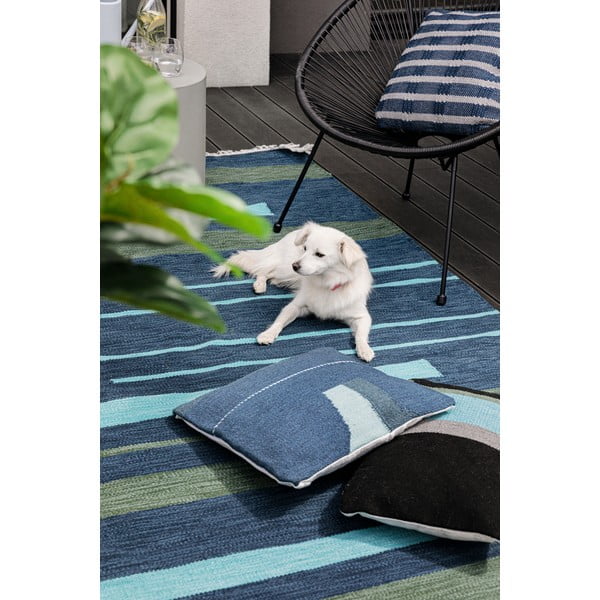 Poduszka zewnętrzna z tworzywa z recyklingu Green Decore Moonlight, 45x45 cm-image-1