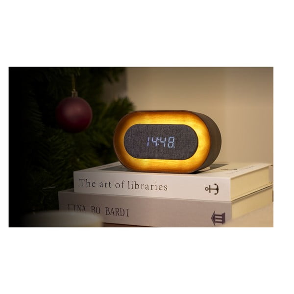 Budzik cyfrowy Lumos Walnut – Gingko-image-3