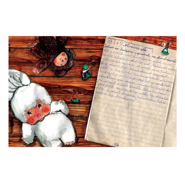 Plakat autorski Toy Box "Winnetou podnosi srebrny muszkiet i wzywa do boju", 60x39 cm