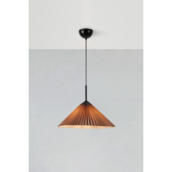 Szara lampa wisząca ø 50 cm Plisado – Markslöjd-image-4