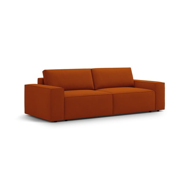Ceglasta rozkładana sofa 247 cm Jodie – Micadoni Home-image-2
