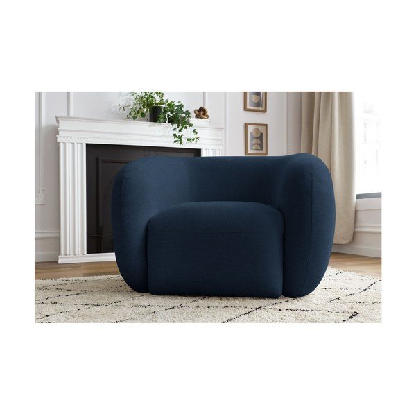 Ciemnoniebieski fotel Celine – Bobochic Paris-image-1