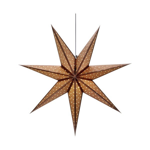 Brązowa świąteczna wisząca dekoracja świetlna Markslöjd Glitter, dł. 75 cm