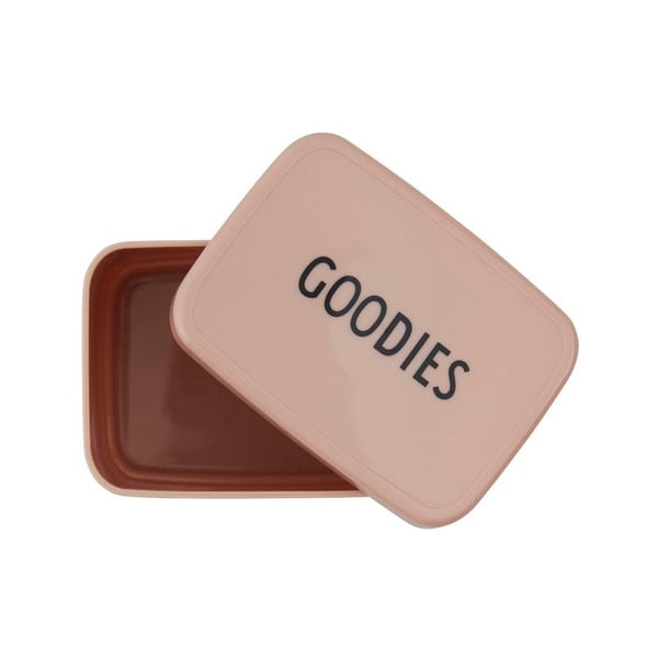 Różowy pojemnik na przekąski Design Letters Goodies, 8,2x6,8 cm-image-2