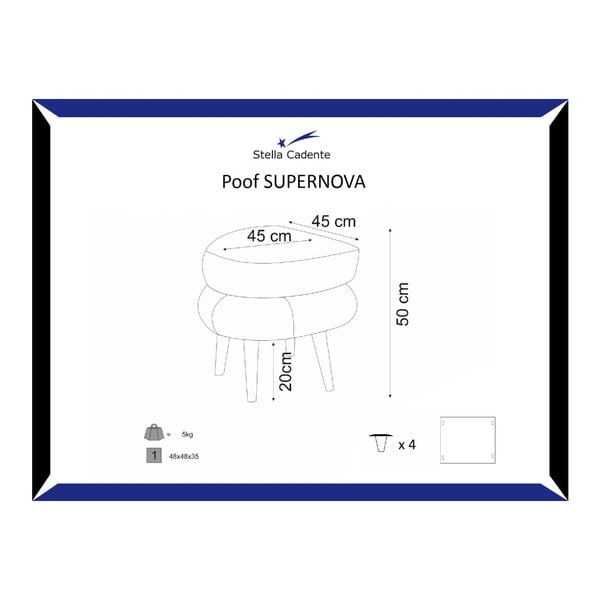 Taboret Supernova Light Blue-image-1