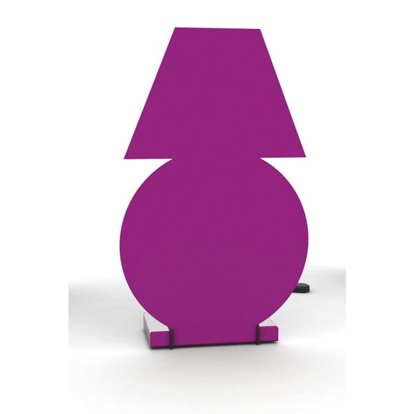 Intensywnie różowa lampa stołowa Caoscreo Lampadi
