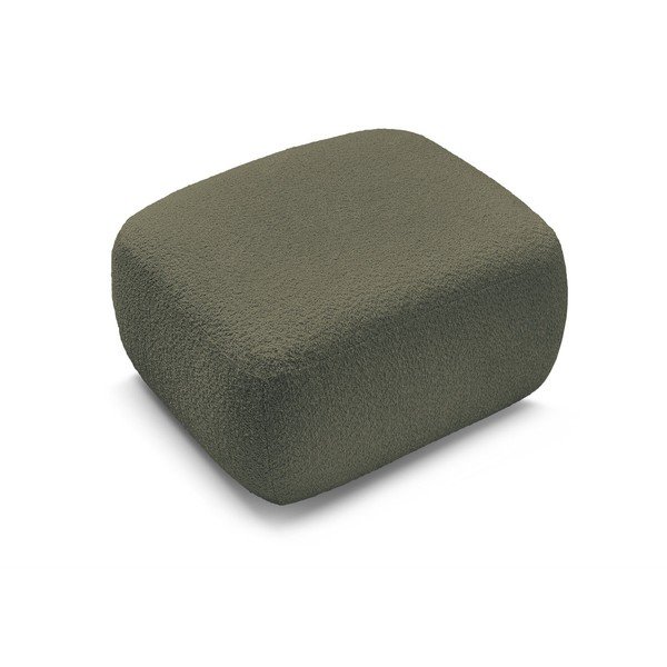 Zielony podnóżek z materiału bouclé Montaigne – Bobochic Paris-image-3