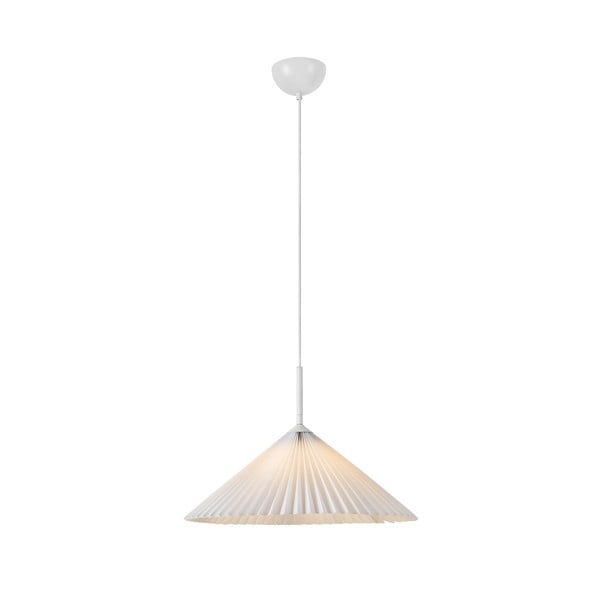 Biała lampa wisząca ø 50 cm Plisado – Markslöjd