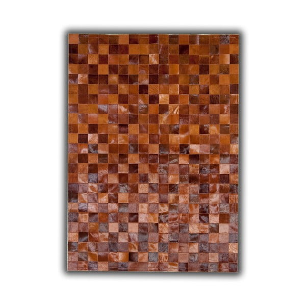 Dywan skórzany Brown Tones, 140x200 cm