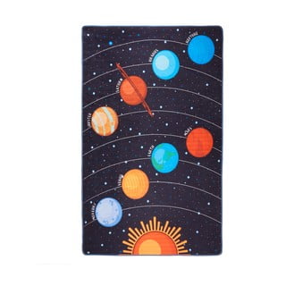 Ciemnoniebieski dywan dla dzieci Galaxy, 140x190 cm