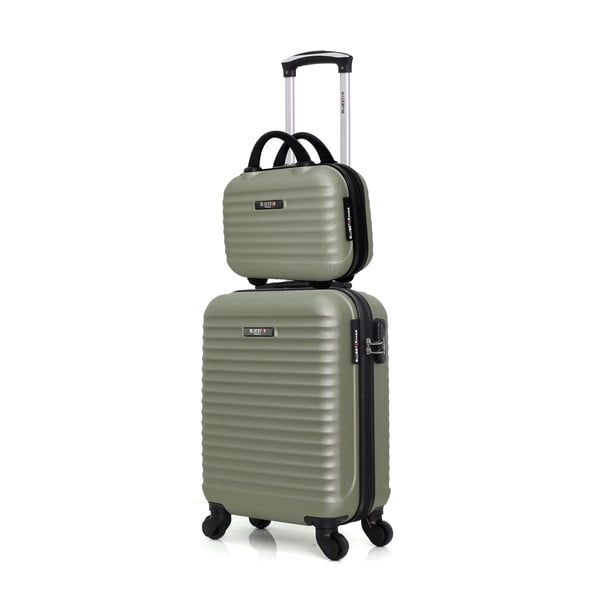 Zestaw walizki i kuferka w pastelowozielonym kolorze Bluestar Francie-image-1