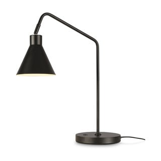 Czarna lampa stołowa z metalowym kloszem (wysokość 55 cm) Lyon – it's about RoMi
