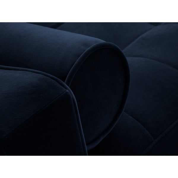 Niebieska aksamitna rozkładana sofa Milo Casa Santo-image-1