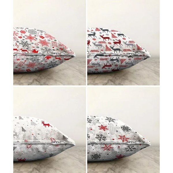 Poszewki na poduszki zestaw 4 szt. ze świątecznym motywem 43x43 cm Merry Christmas – Mila Home-image-1