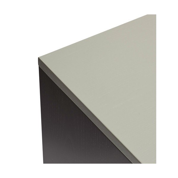 Ciemnoniebiesko-szara wysoka komoda z litego drewna jesionowego 90x109 cm Study – Hübsch-image-3