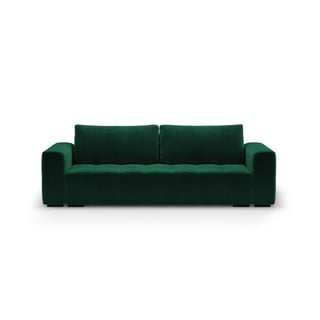 Zielona aksamitna rozkładana sofa Milo Casa Luca