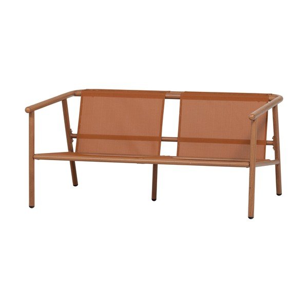 Tapicerowana sofa ogrodowa w kolorze terakoty Cavero – WOOOD-image-4