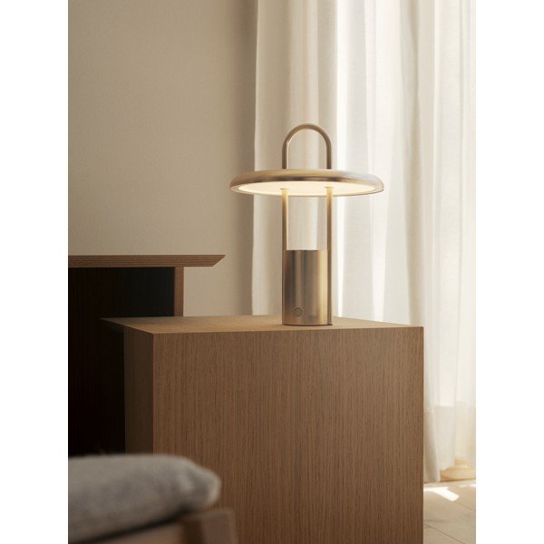 Lampa stołowa LED ze stali nierdzewnej ze ściemniaczem w kolorze srebra (wysokość 25 cm) Pier – Stelton-image-1