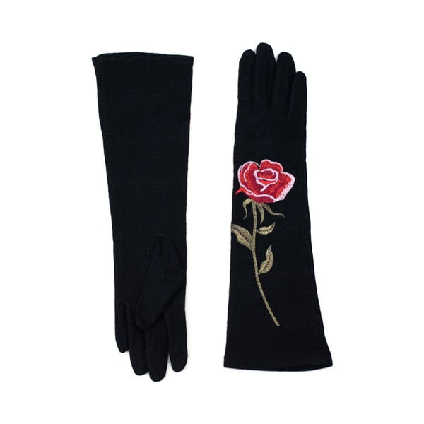 Czarne rękawiczki Rosemary Lungo