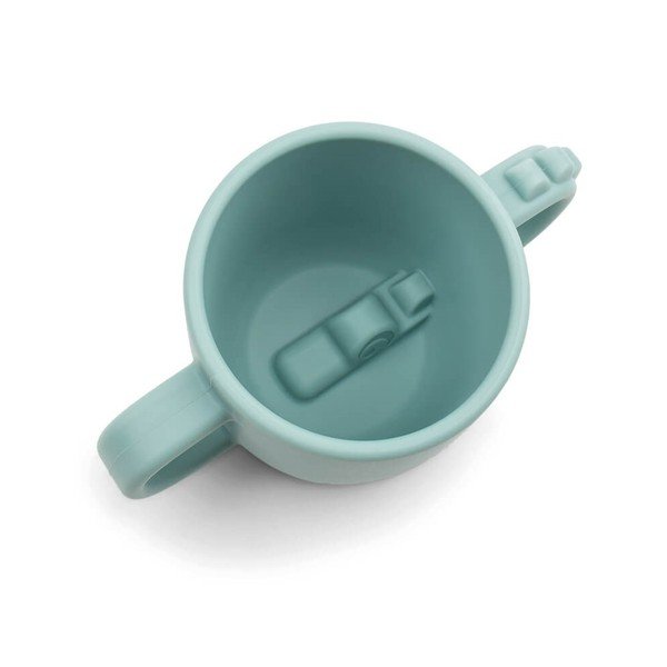 Niebieski silikonowy kubek dla dzieci 0,17 l Croco – Done by Deer-image-1