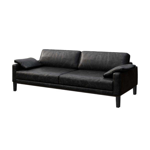 Czarna sofa skórzana MESONICA Musso-image-2