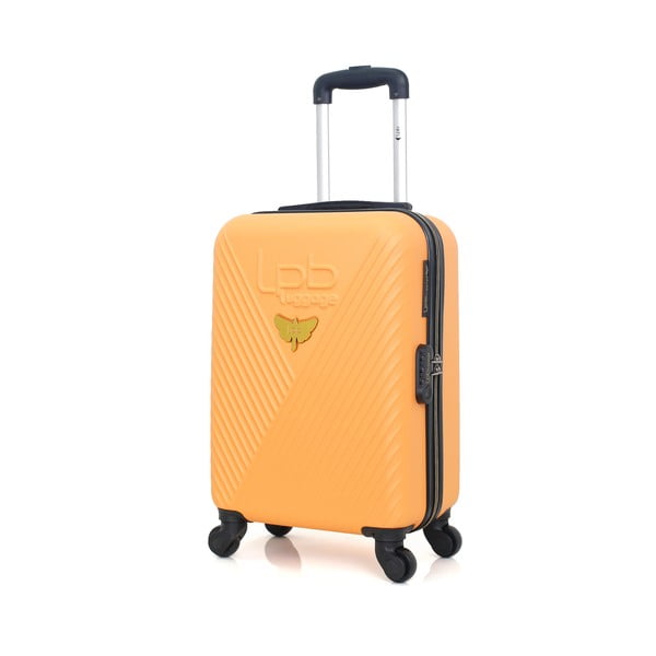 Pomarańczowa walizka z 4 kółkami LPB Francis, 31 l-image-4
