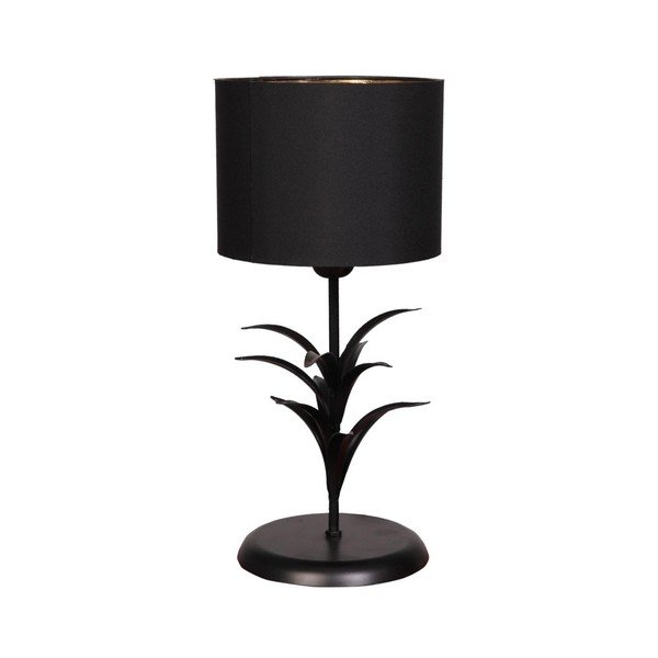 Czarna lampa stołowa Leaf − Magenta Home
