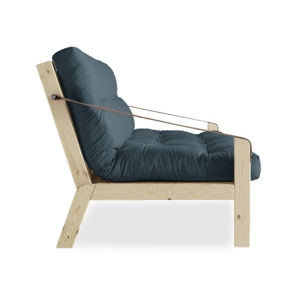 Sofa rozkładana z niebieskim obiciem Karup Design Natural/Petrol Blue-image-4