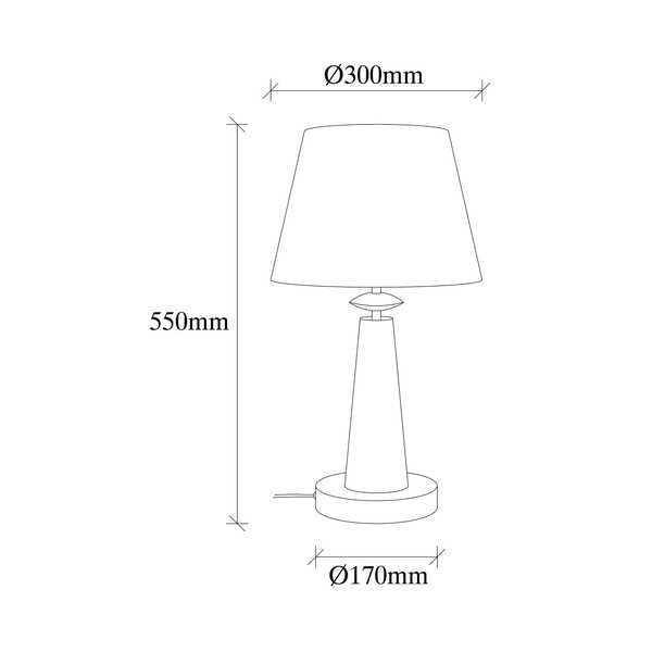Metalowa lampa stołowa w złotym kolorze Opviq lights Samuel-image-1