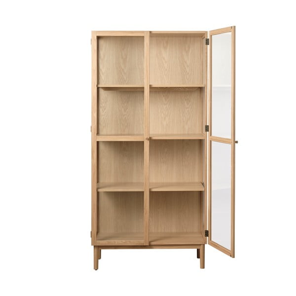 Witryna z litego drewna dębowego 190x90 cm Elba – Unique Furniture-image-3