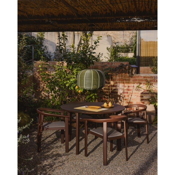 Brązowe krzesło ogrodowe Erice – Kave Home-image-1