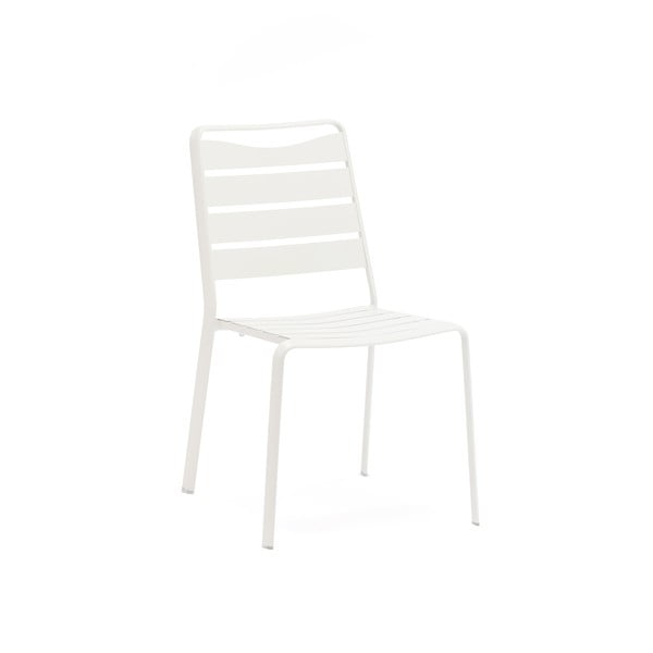 Białe metalowe krzesła ogrodowe zestaw 4 szt. Spring – Ezeis