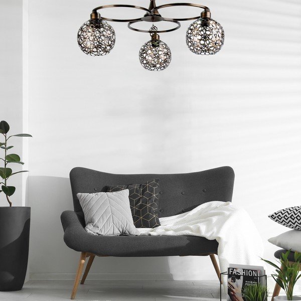 Czarna lampa wisząca Olimpiyat – Opviq lights-image-1