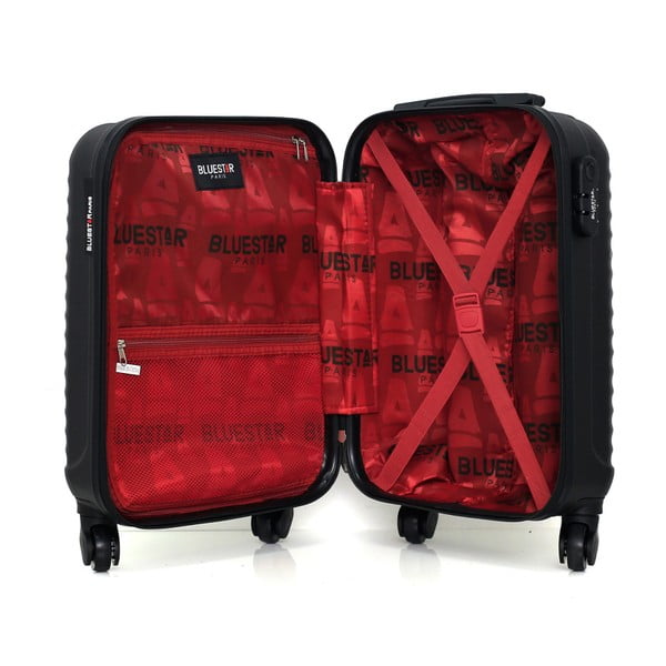 Zestaw czarnej walizki i podręcznego kuferka Bluestar Marro-image-2