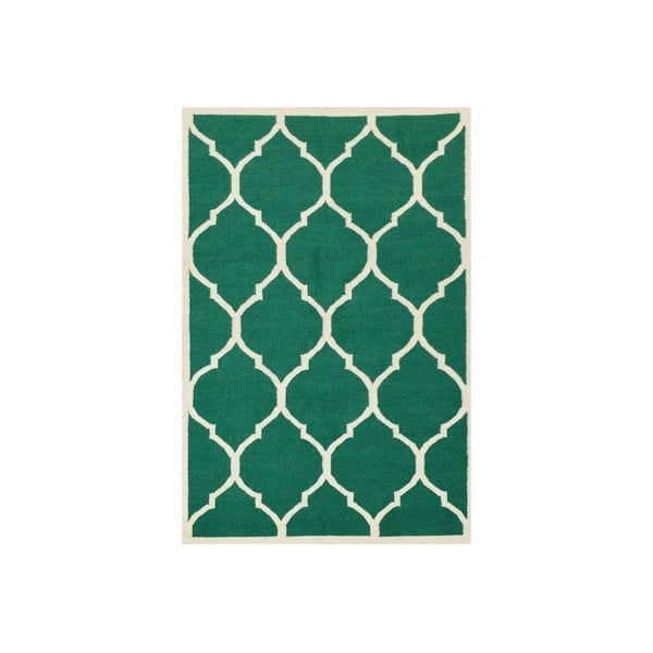 Dywan tkany ręcznie Green, 140x200 cm, zielony