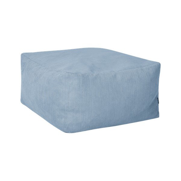 Jasnoniebieski sztruksowy puf Keno – noo.ma