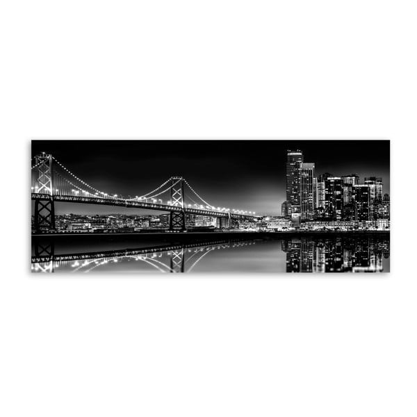 Obraz Styler Canvas Silver Bridge, 60x150 cm