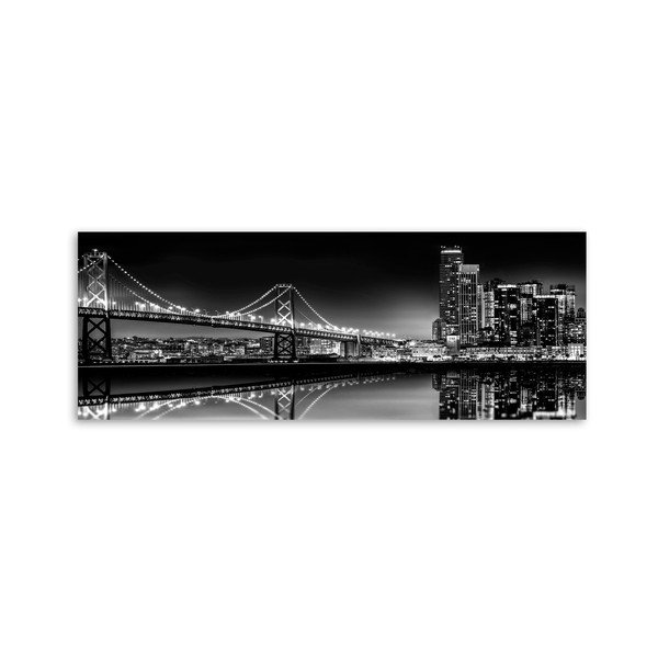 Obraz Styler Canvas Silver Bridge, 60x150 cm
